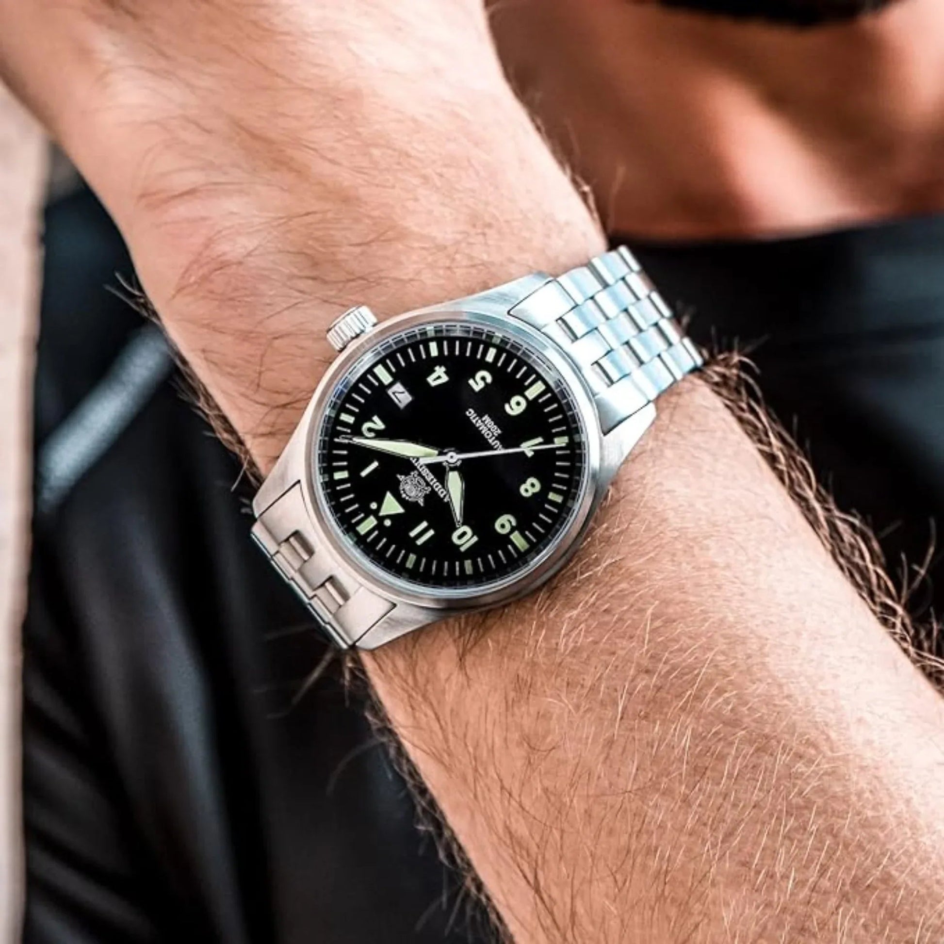 ADDIESDIVE®39mm Leather Men's Elegant Automatic Watch Diver 200M (MY-H2) - DREAM WATCHES