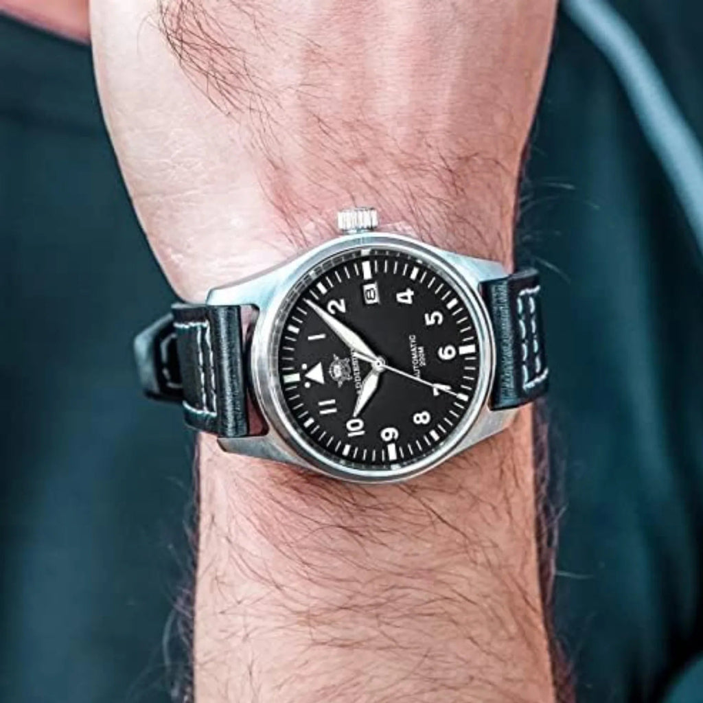 ADDIESDIVE®39mm Leather Men's Elegant Automatic Watch Diver 200M (MY-H2) - DREAM WATCHES