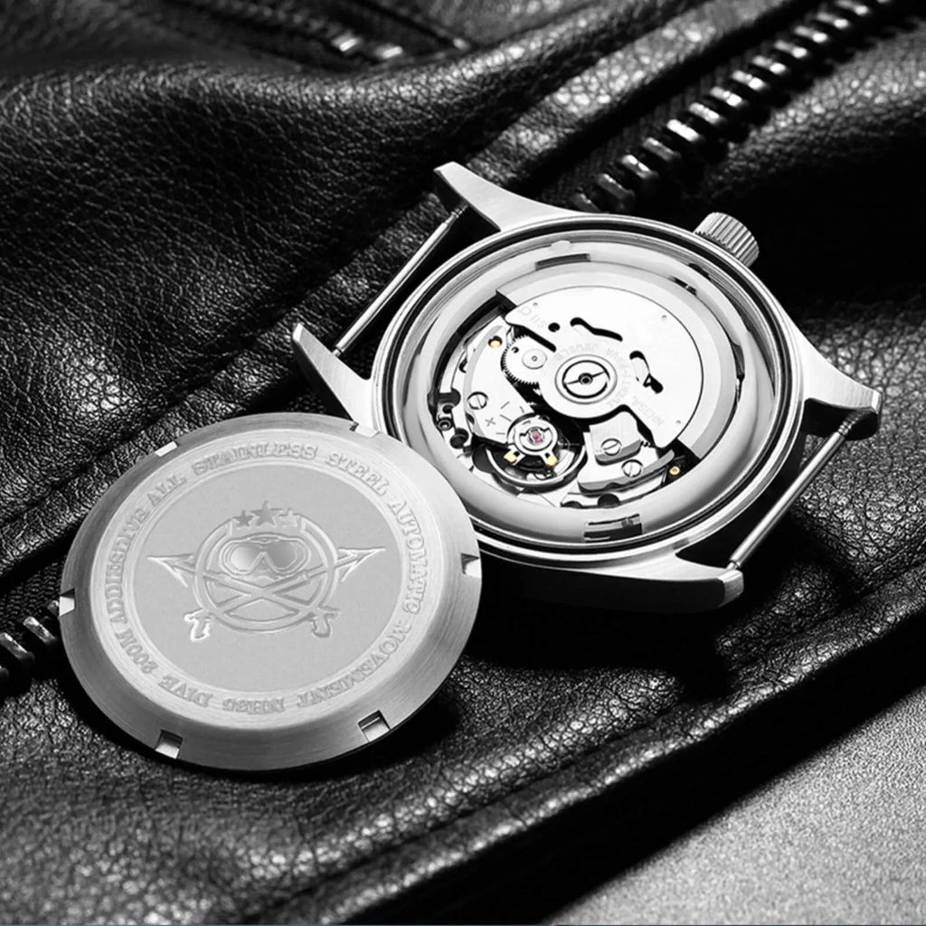 ADDIESDIVE®39mm Leather Men's Elegant Automatic Watch Diver 200M (MY-H2) - DREAM WATCHES