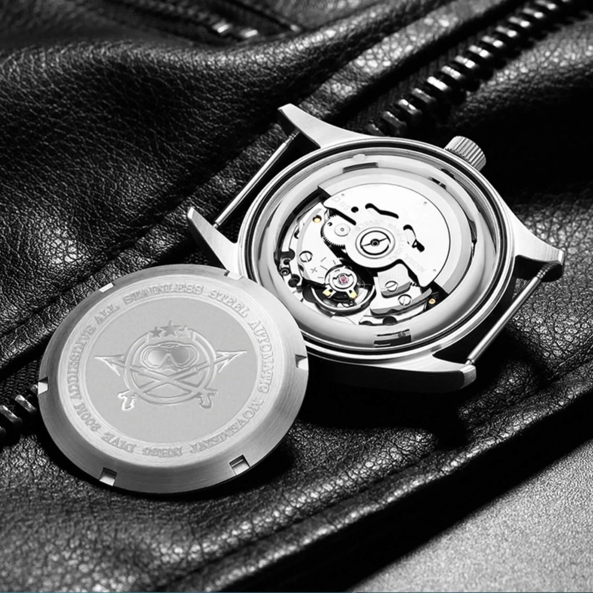 ADDIESDIVE®39mm Leather Men's Elegant Automatic Watch Diver 200M (MY-H2) - DREAM WATCHES