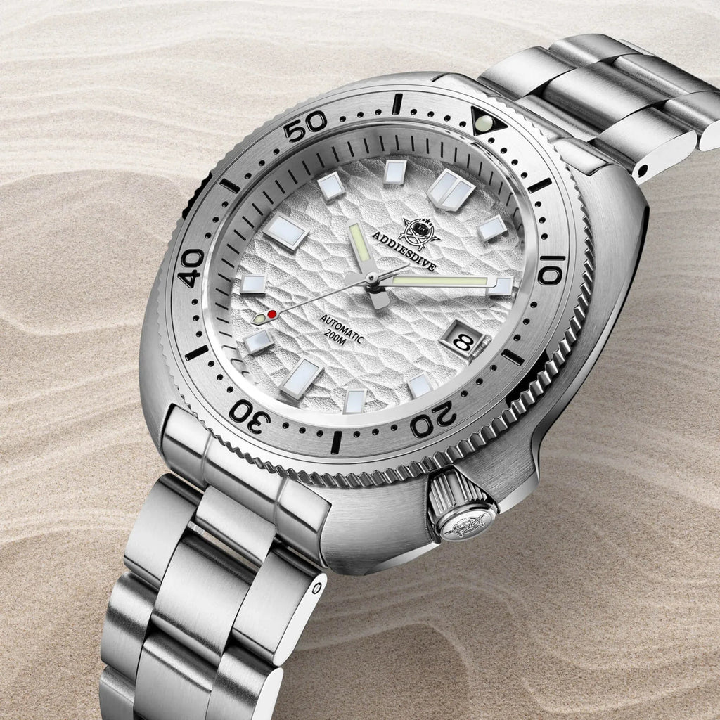 ADDIESDIVE®Turtle White Automatic Dive Watch 1970 Captain Willard Homage (AD2117) - DREAM WATCHES