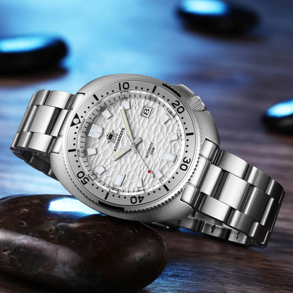 ADDIESDIVE®Turtle White Automatic Dive Watch 1970 Captain Willard Homage (AD2117) - DREAM WATCHES