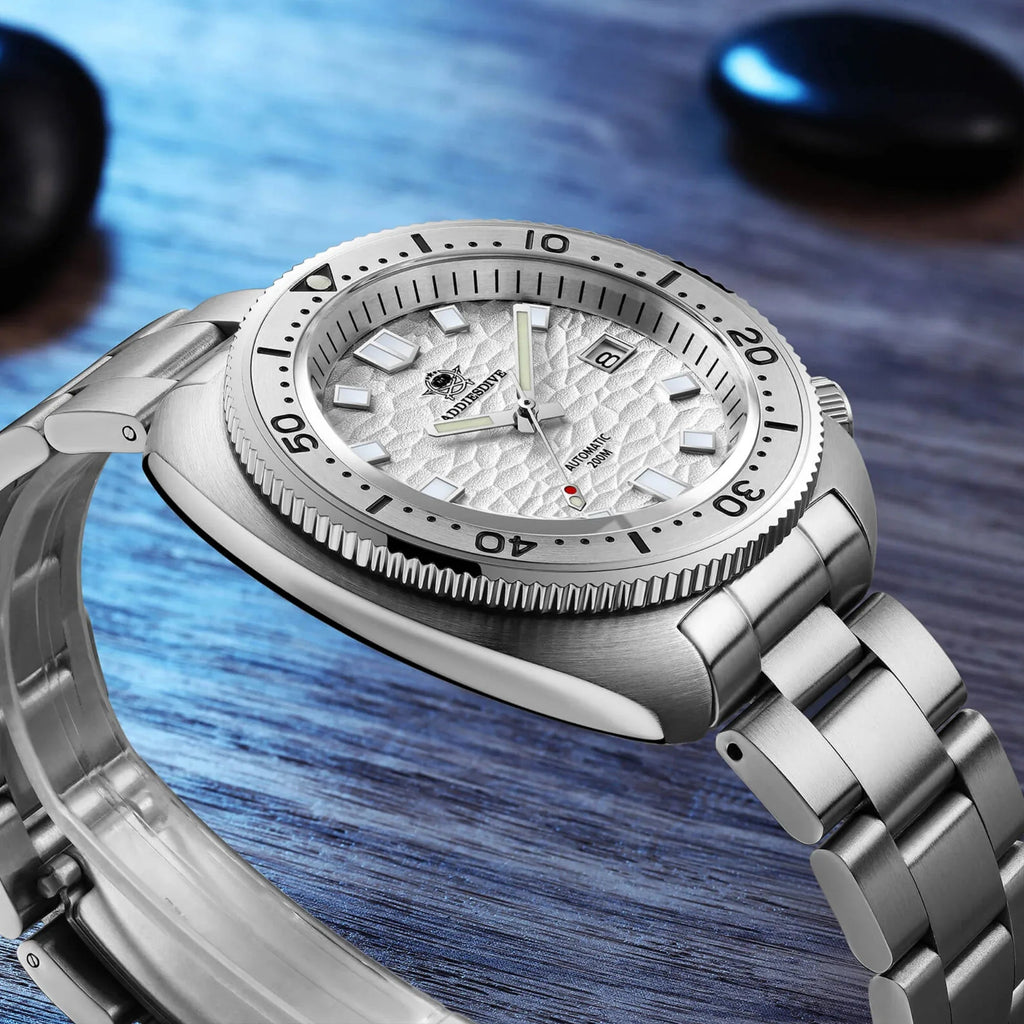 ADDIESDIVE®Turtle White Automatic Dive Watch 1970 Captain Willard Homage (AD2117) - DREAM WATCHES