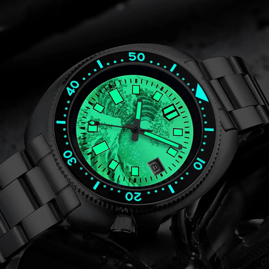 ADDIESIVE Diving Watch Synthetic Sapphire Crystal Luminous Dial 200M H8-Surf - DREAM WATCHES