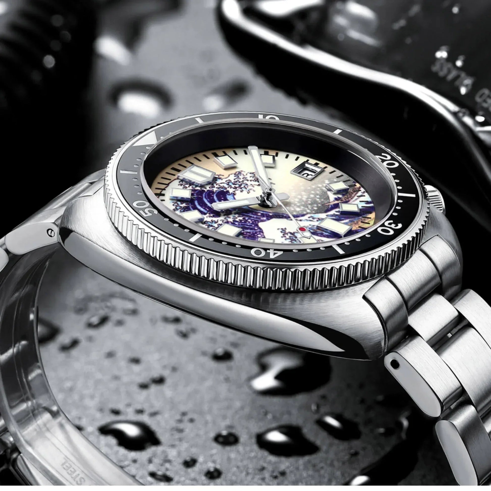 ADDIESIVE Diving Watch Synthetic Sapphire Crystal Luminous Dial 200M H8-Surf - DREAM WATCHES