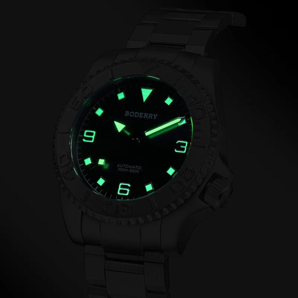 ADMIRAL 3-Hand No-Date - 200M Waterproof Titanium Automatic Diver Watch | Coral Red - DREAM WATCHES