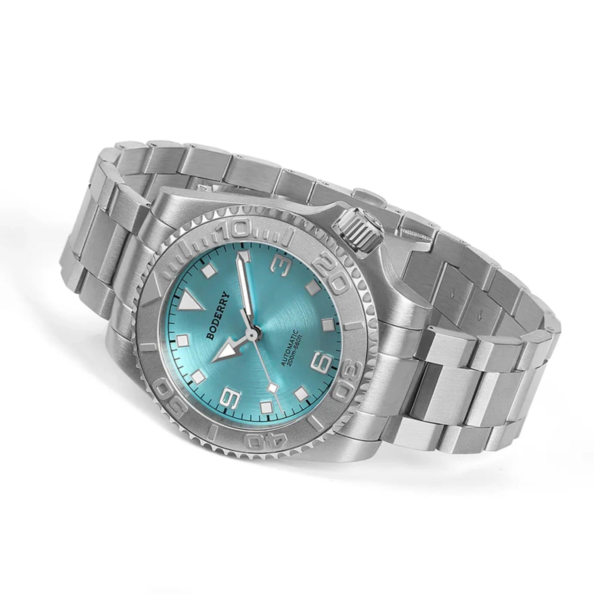 ADMIRAL 3-Hand No-Date - 200M Waterproof Titanium Automatic Diver Watch | Glacier Blue - DREAM WATCHES
