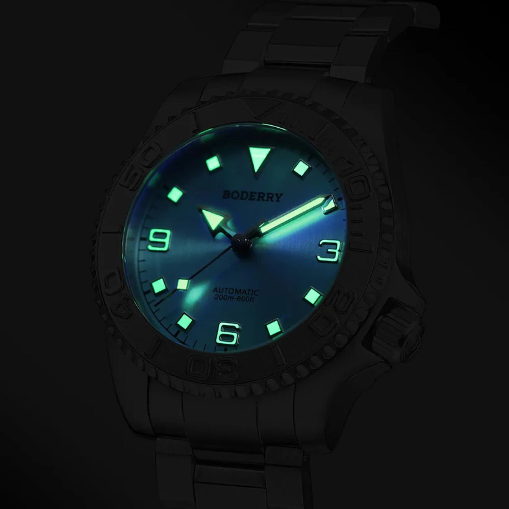 ADMIRAL 3-Hand No-Date - 200M Waterproof Titanium Automatic Diver Watch | Glacier Blue - DREAM WATCHES