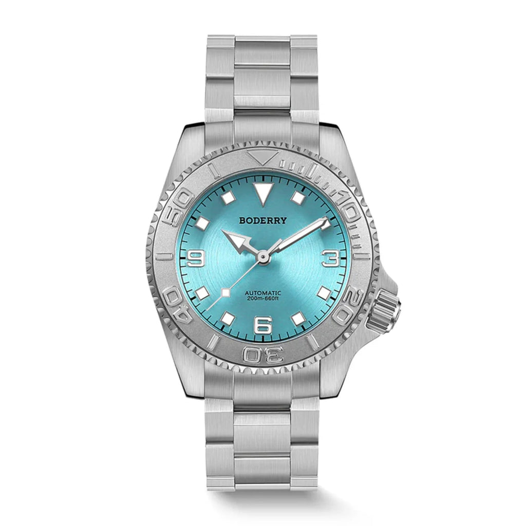 ADMIRAL 3-Hand No-Date - 200M Waterproof Titanium Automatic Diver Watch | Glacier Blue - DREAM WATCHES