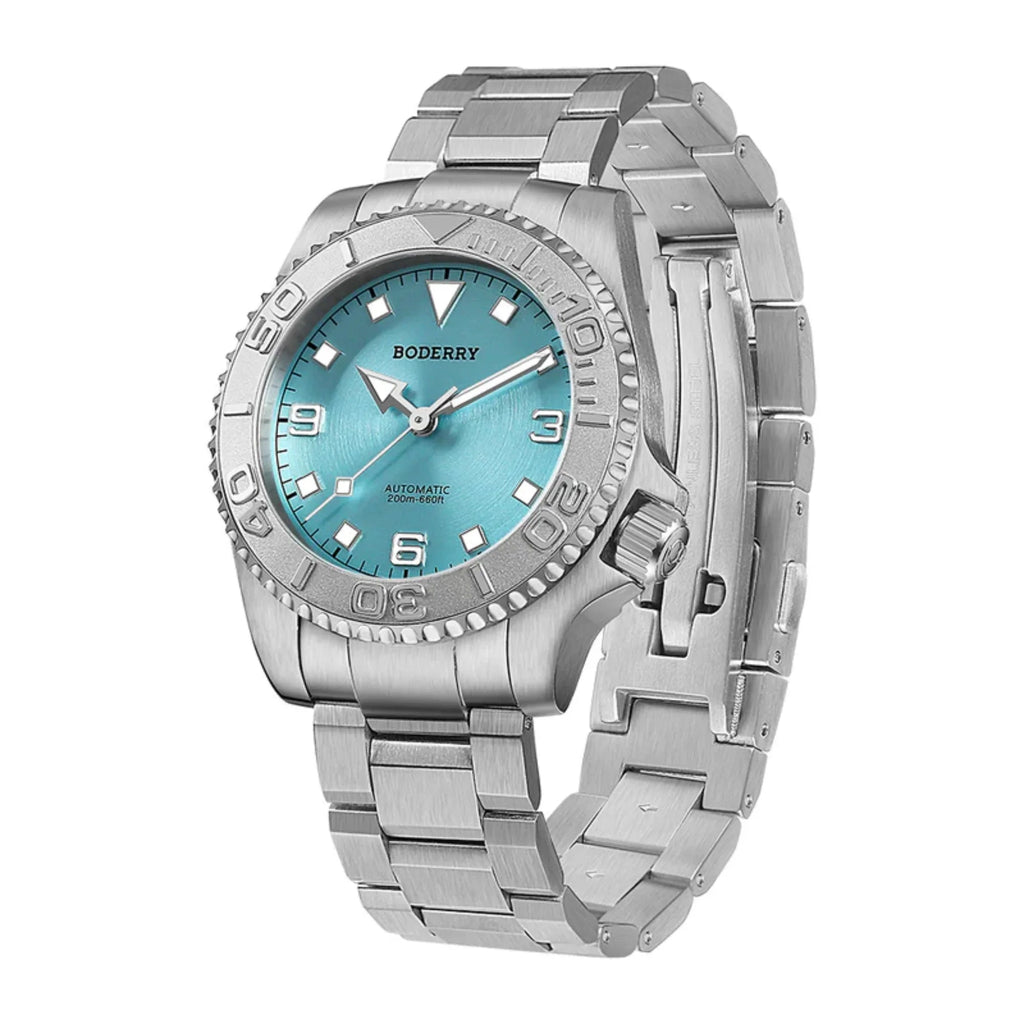 ADMIRAL 3-Hand No-Date - 200M Waterproof Titanium Automatic Diver Watch | Glacier Blue - DREAM WATCHES