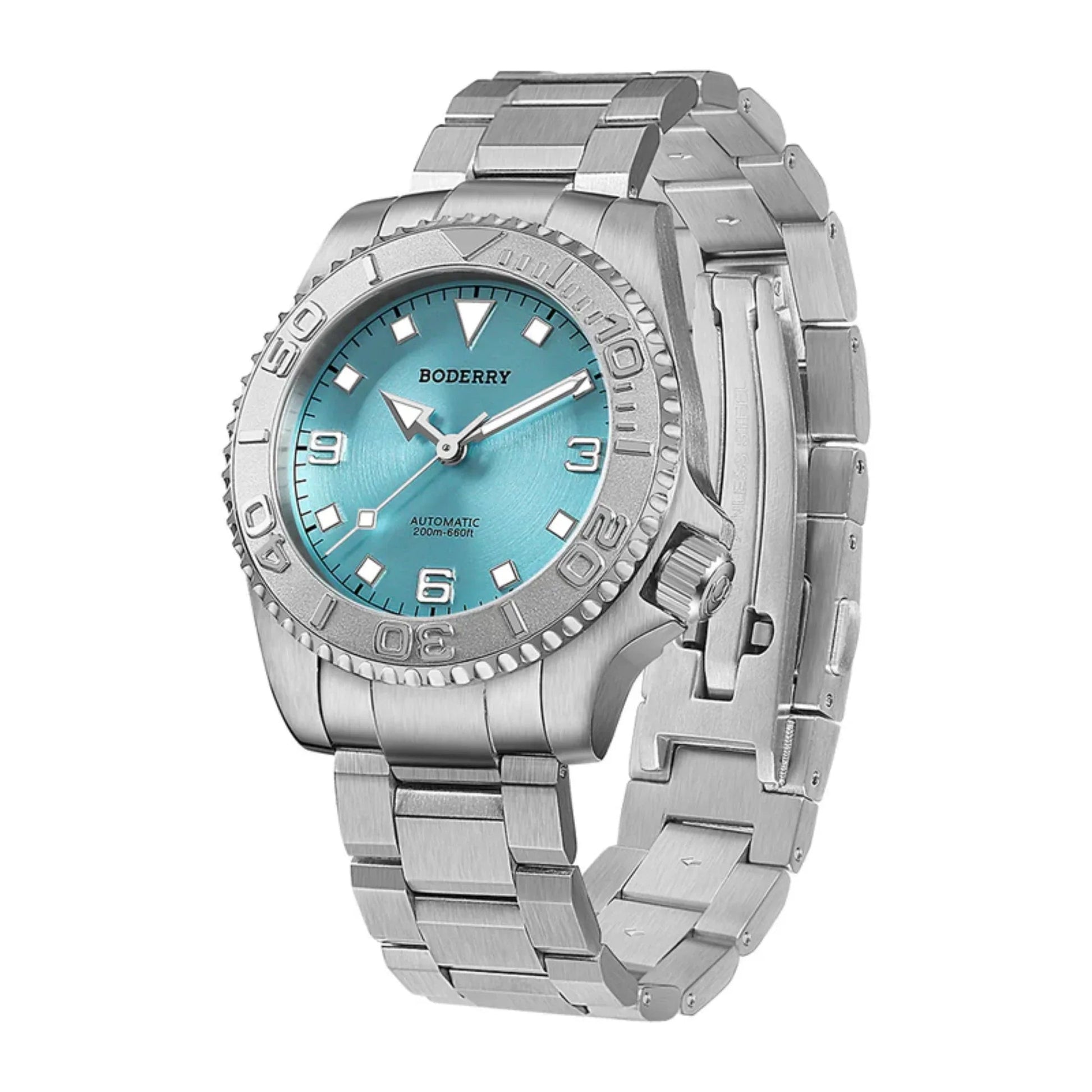 ADMIRAL 3-Hand No-Date - 200M Waterproof Titanium Automatic Diver Watch | Glacier Blue - DREAM WATCHES