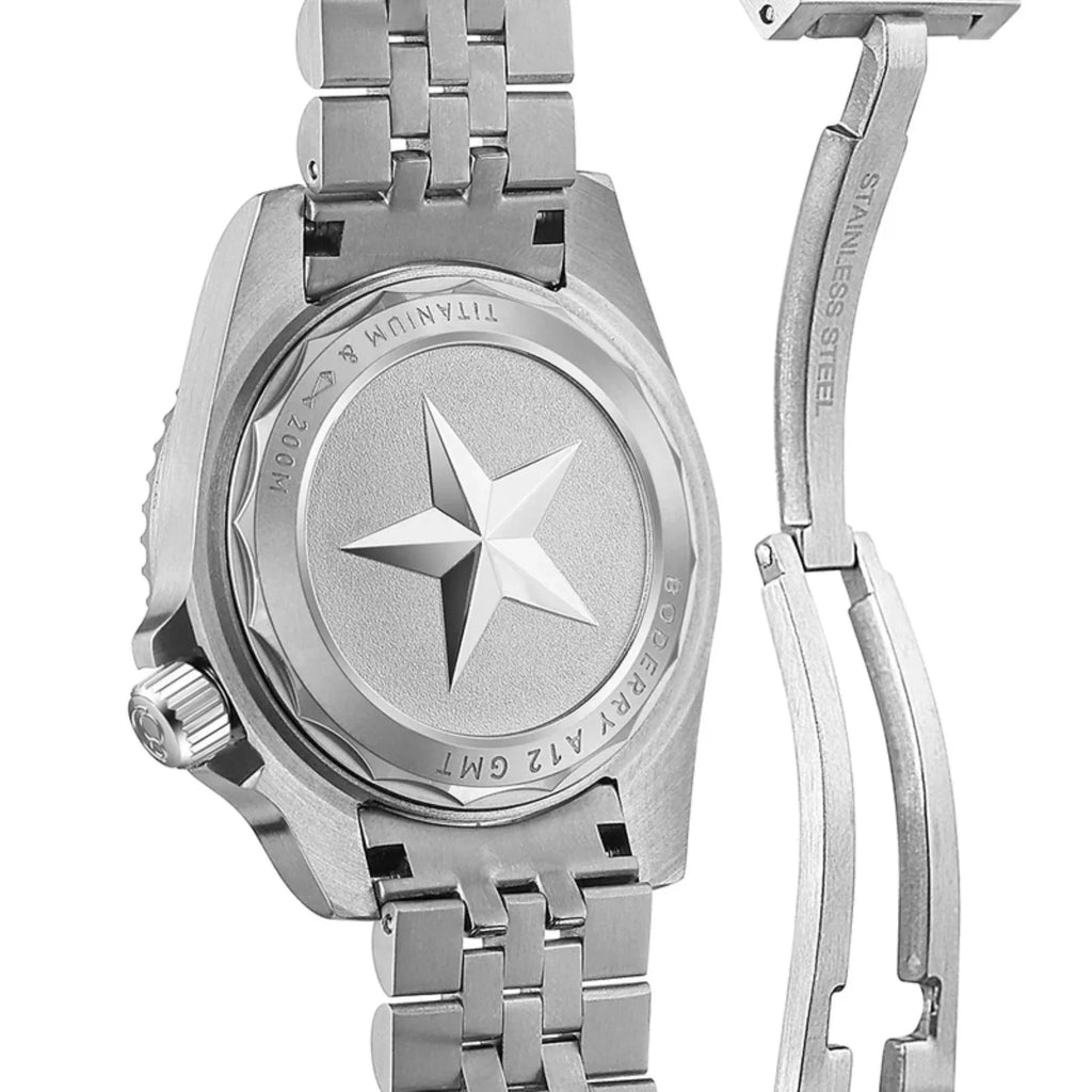 ADMIRAL GMT - 200M Waterproof Titanium Automatic Diver Watch | Black - DREAM WATCHES