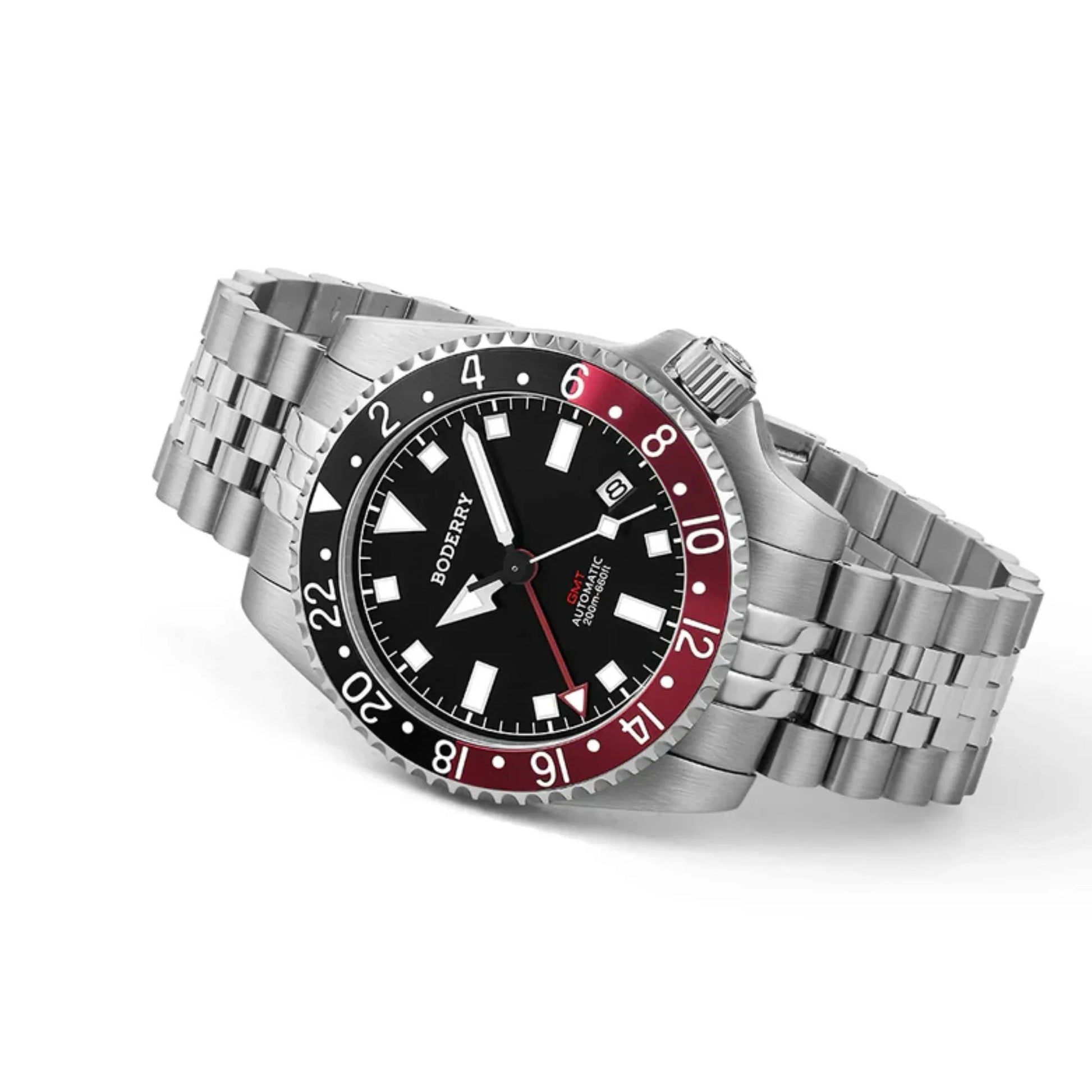 ADMIRAL GMT - 200M Waterproof Titanium Automatic Diver Watch | Black - DREAM WATCHES