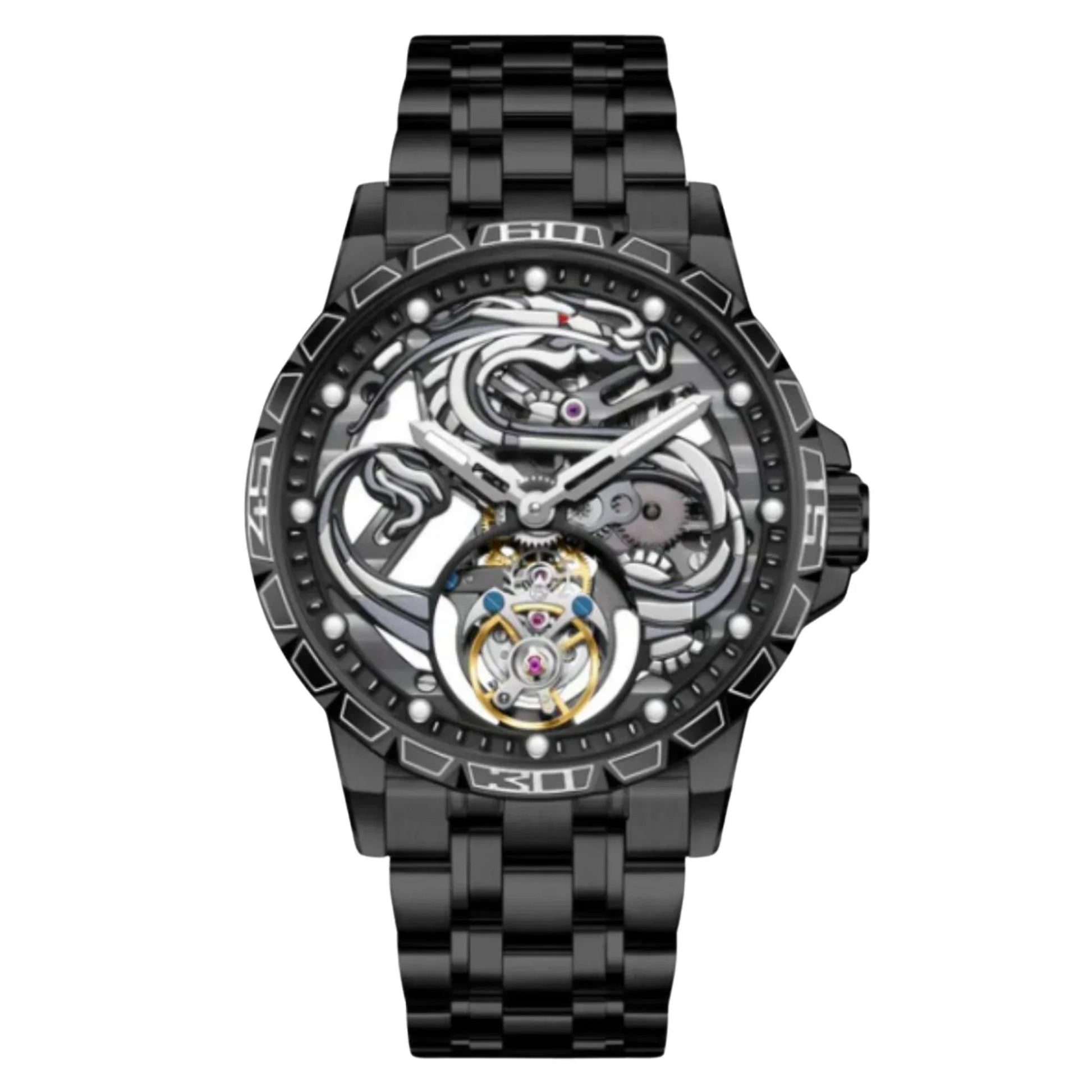 AESOP 7087 Dragon Tourbillon Mechanical Watch - DREAM WATCHES