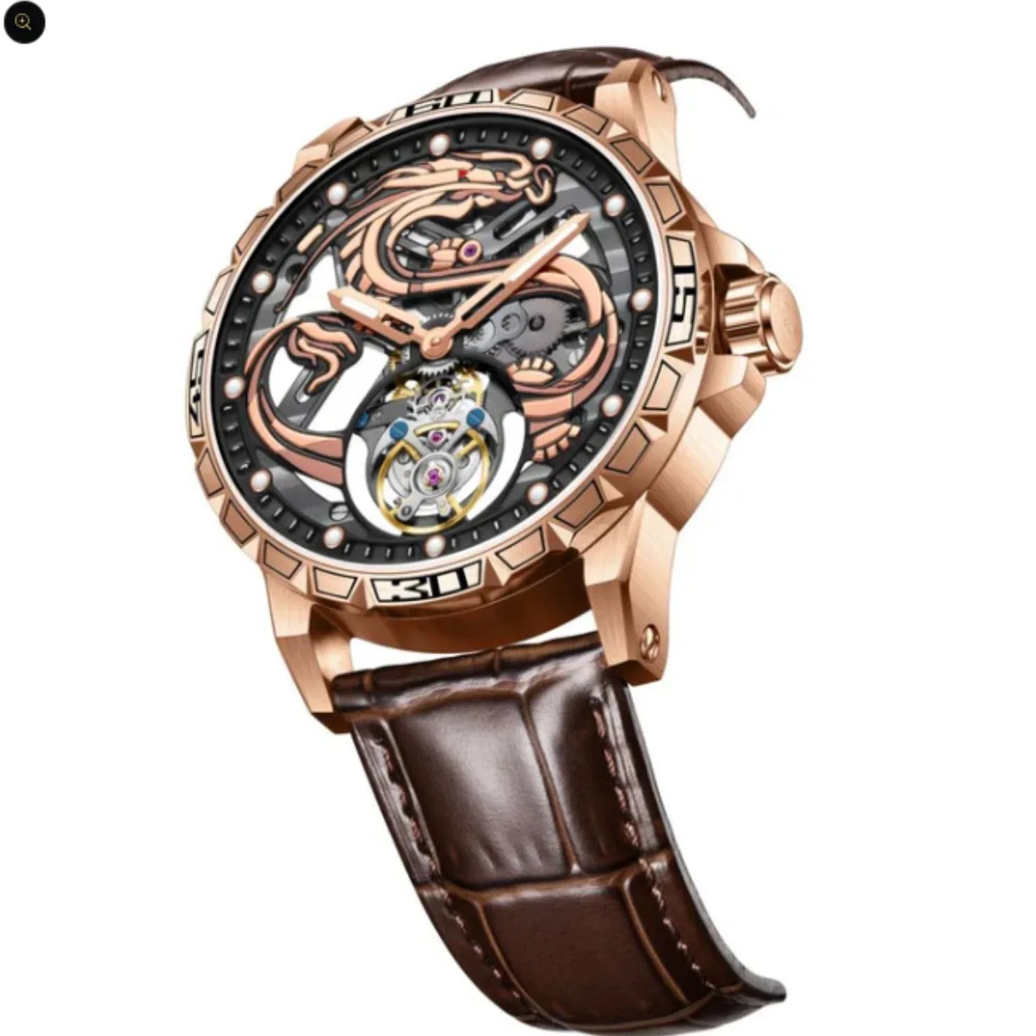 AESOP 7087 Dragon Tourbillon Mechanical Watch - DREAM WATCHES