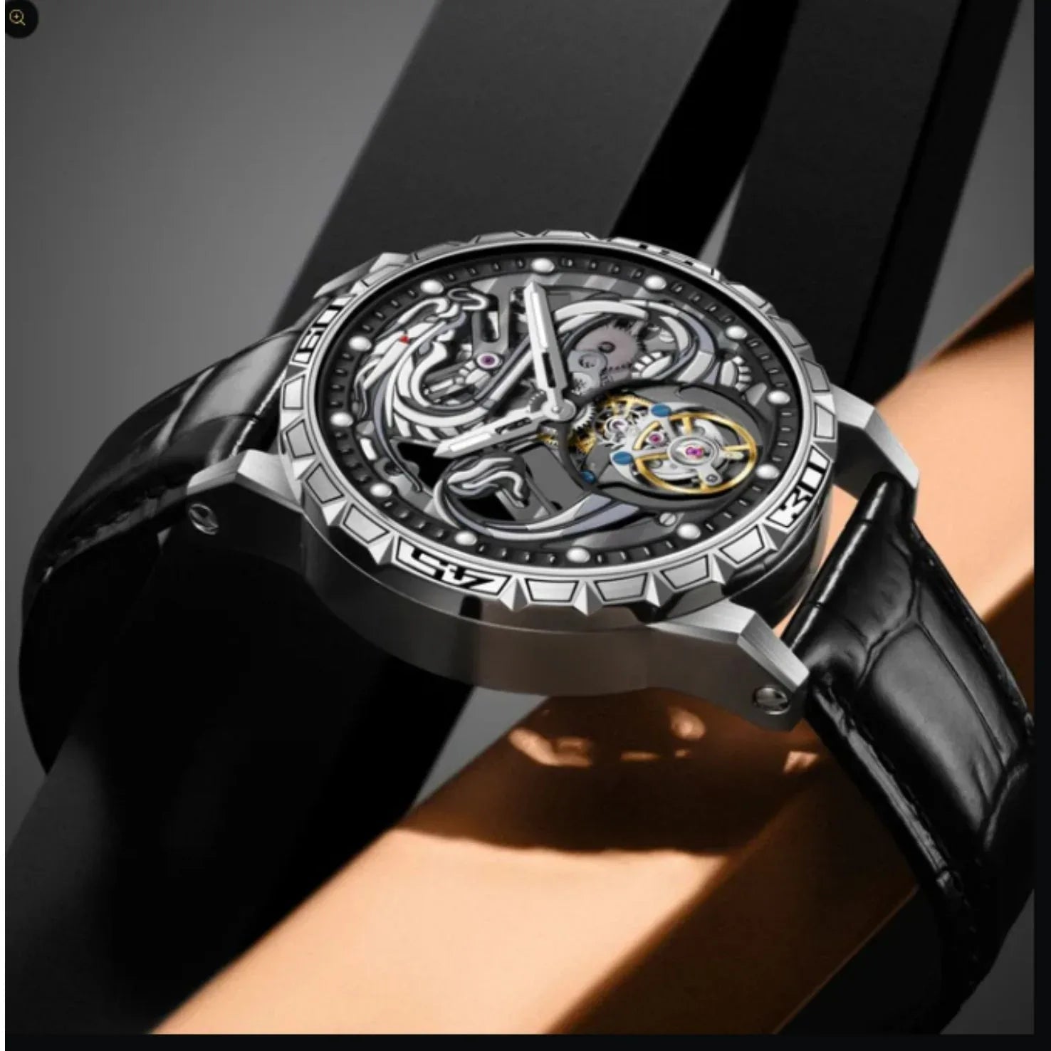 AESOP 7087 Dragon Tourbillon Mechanical Watch - DREAM WATCHES