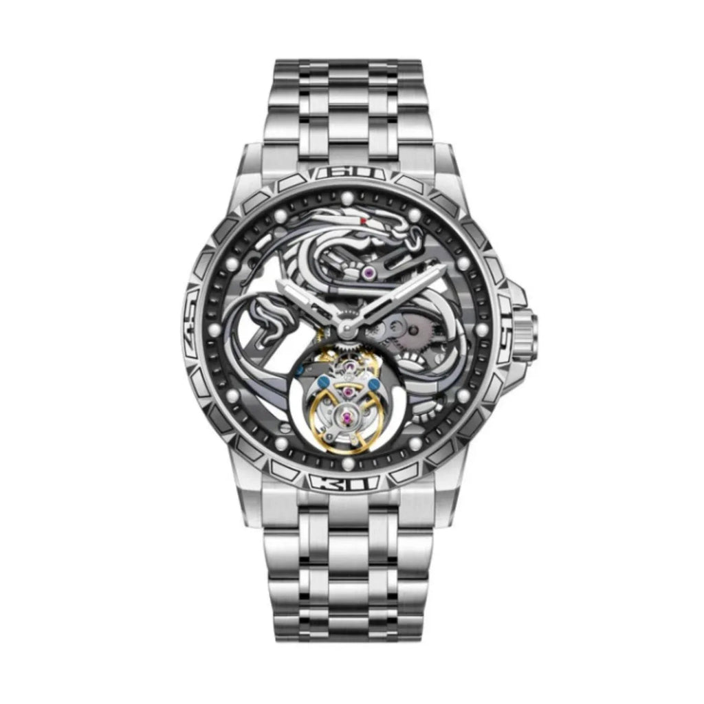 AESOP 7087 Dragon Tourbillon Mechanical Watch - DREAM WATCHES