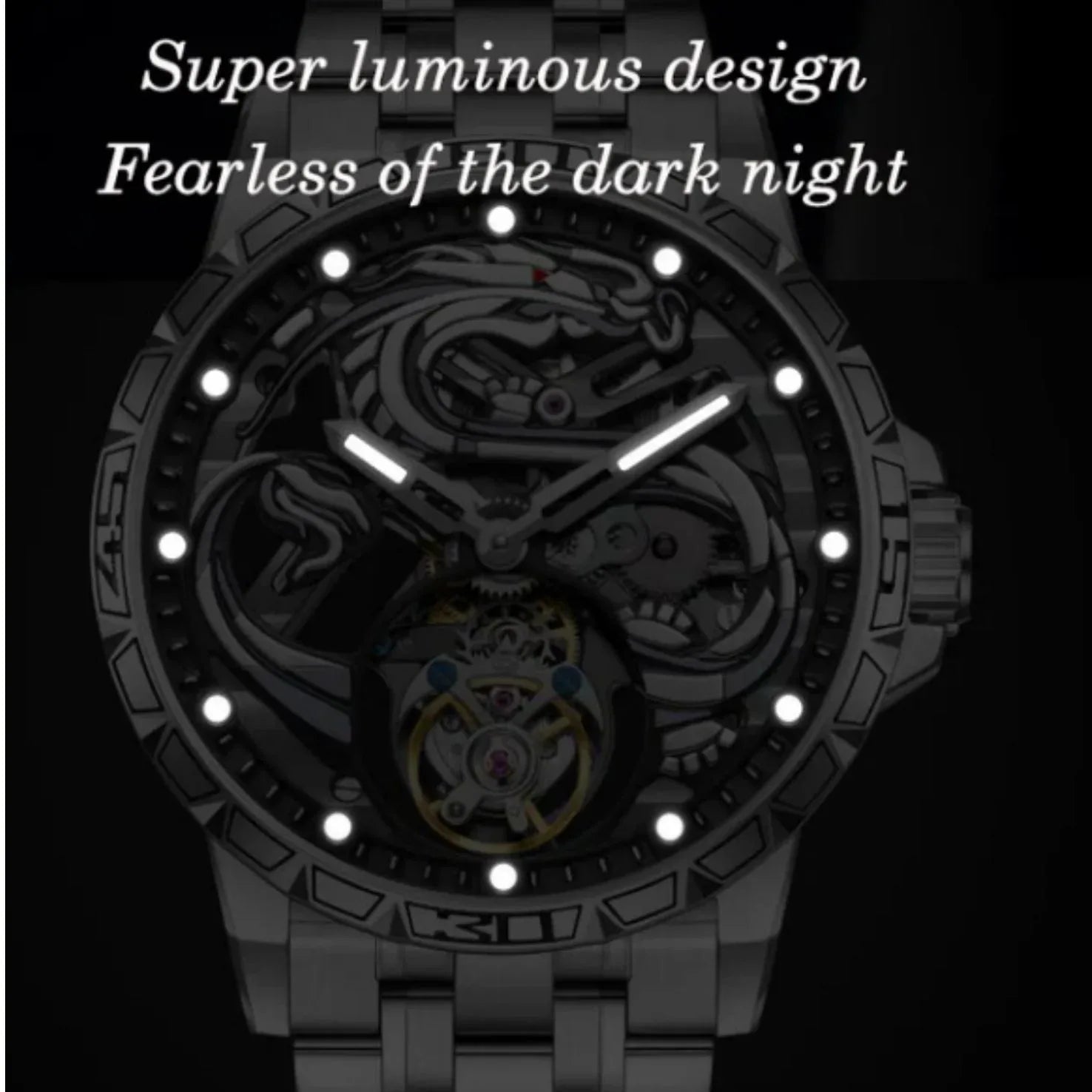 AESOP 7087 Dragon Tourbillon Mechanical Watch - DREAM WATCHES
