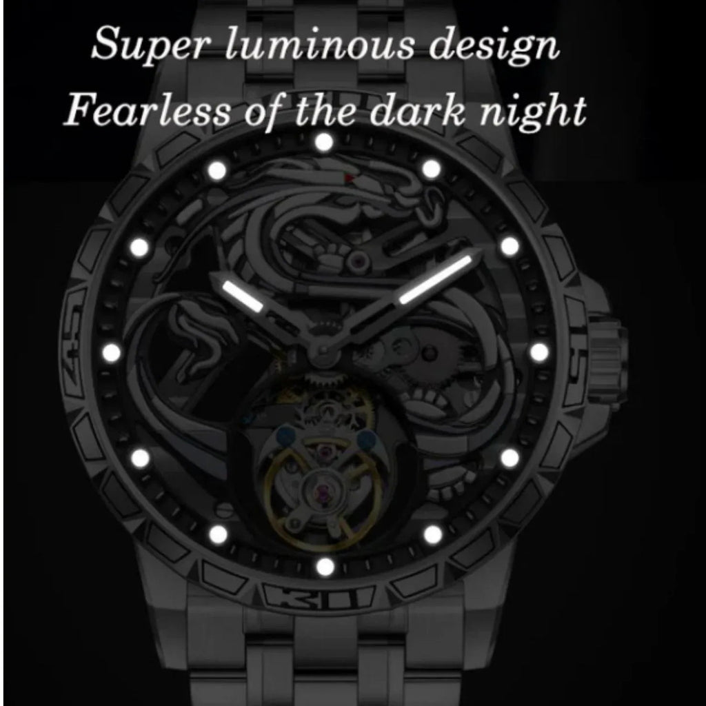 AESOP 7087 Dragon Tourbillon Mechanical Watch - DREAM WATCHES