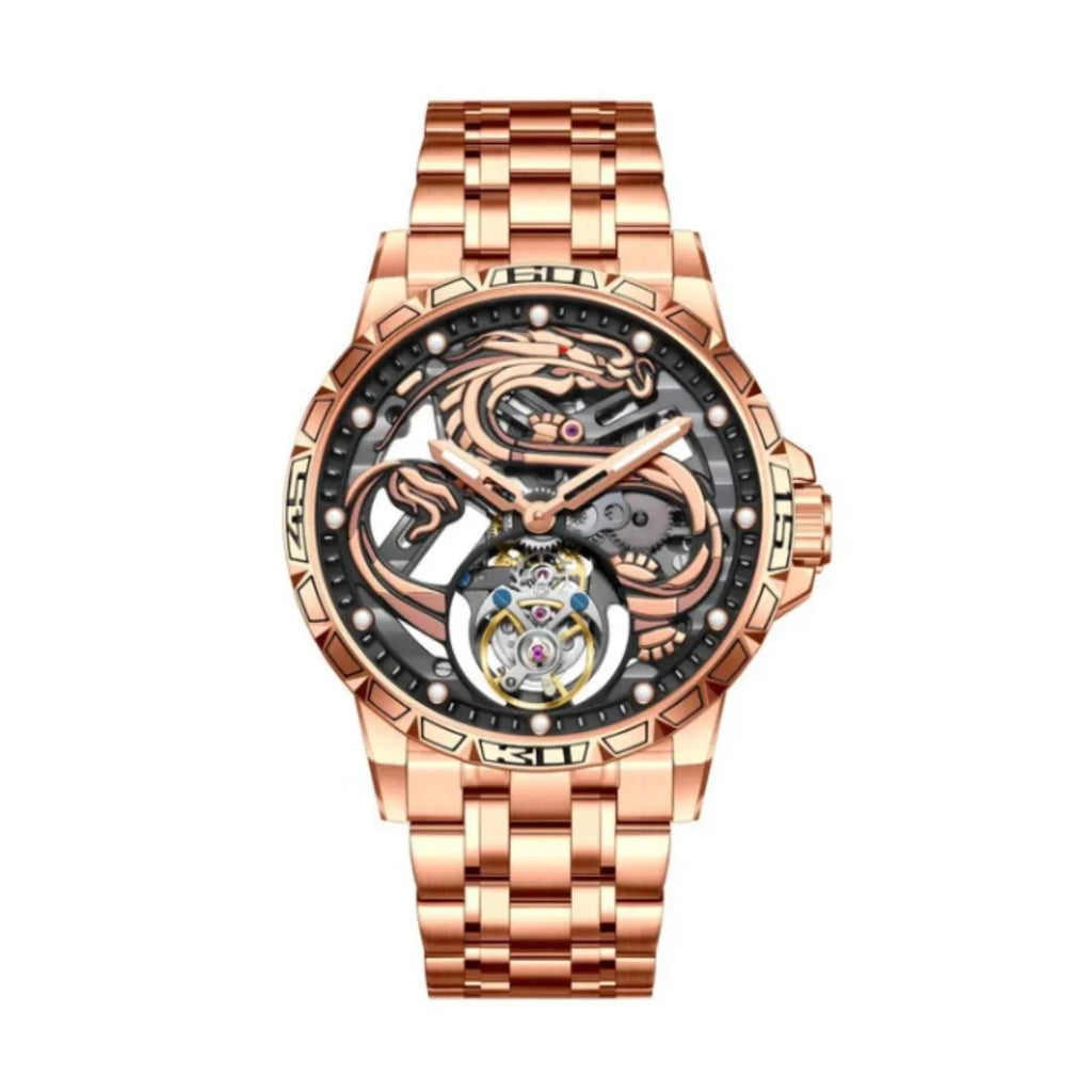AESOP 7087 Dragon Tourbillon Mechanical Watch - DREAM WATCHES