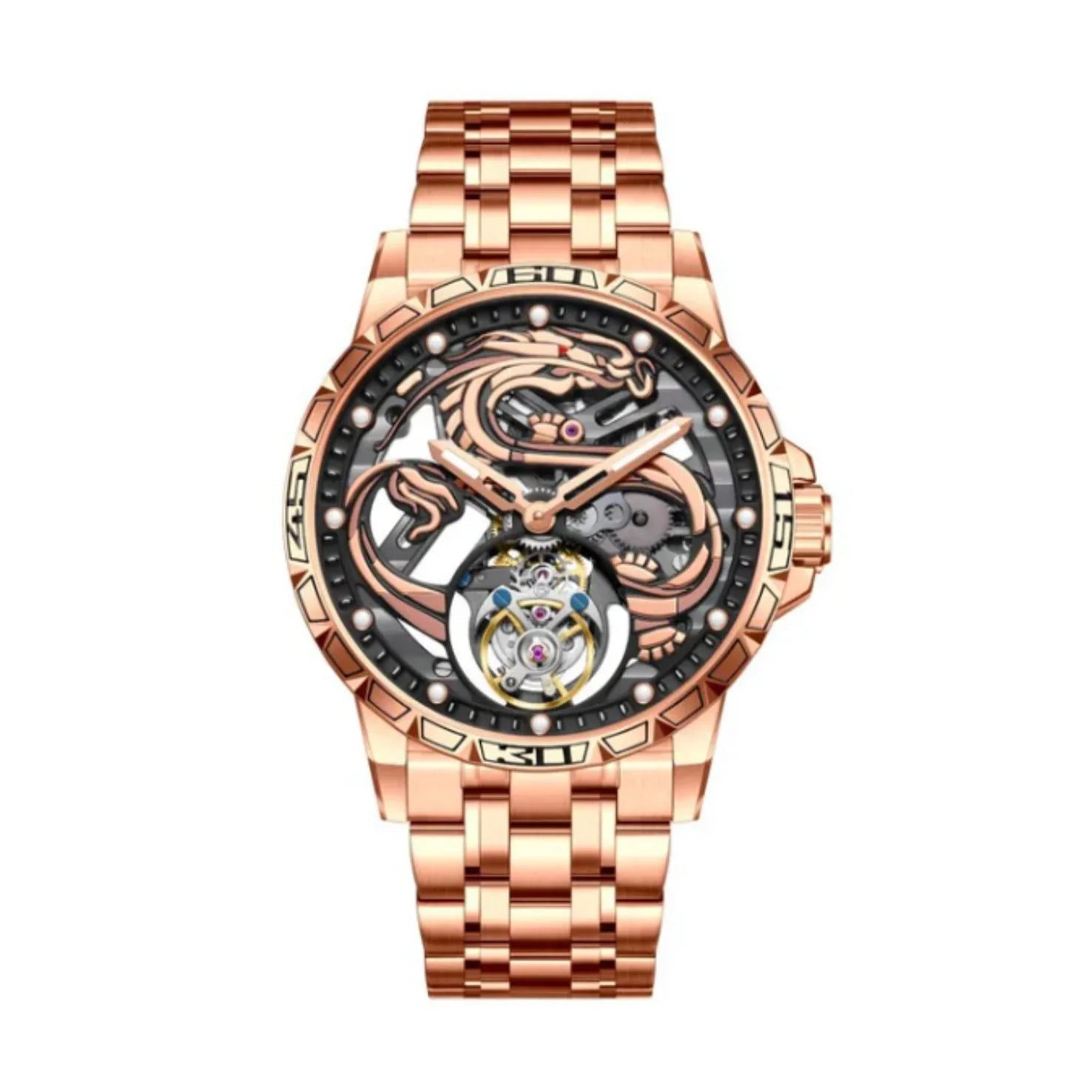 AESOP 7087 Dragon Tourbillon Mechanical Watch - DREAM WATCHES