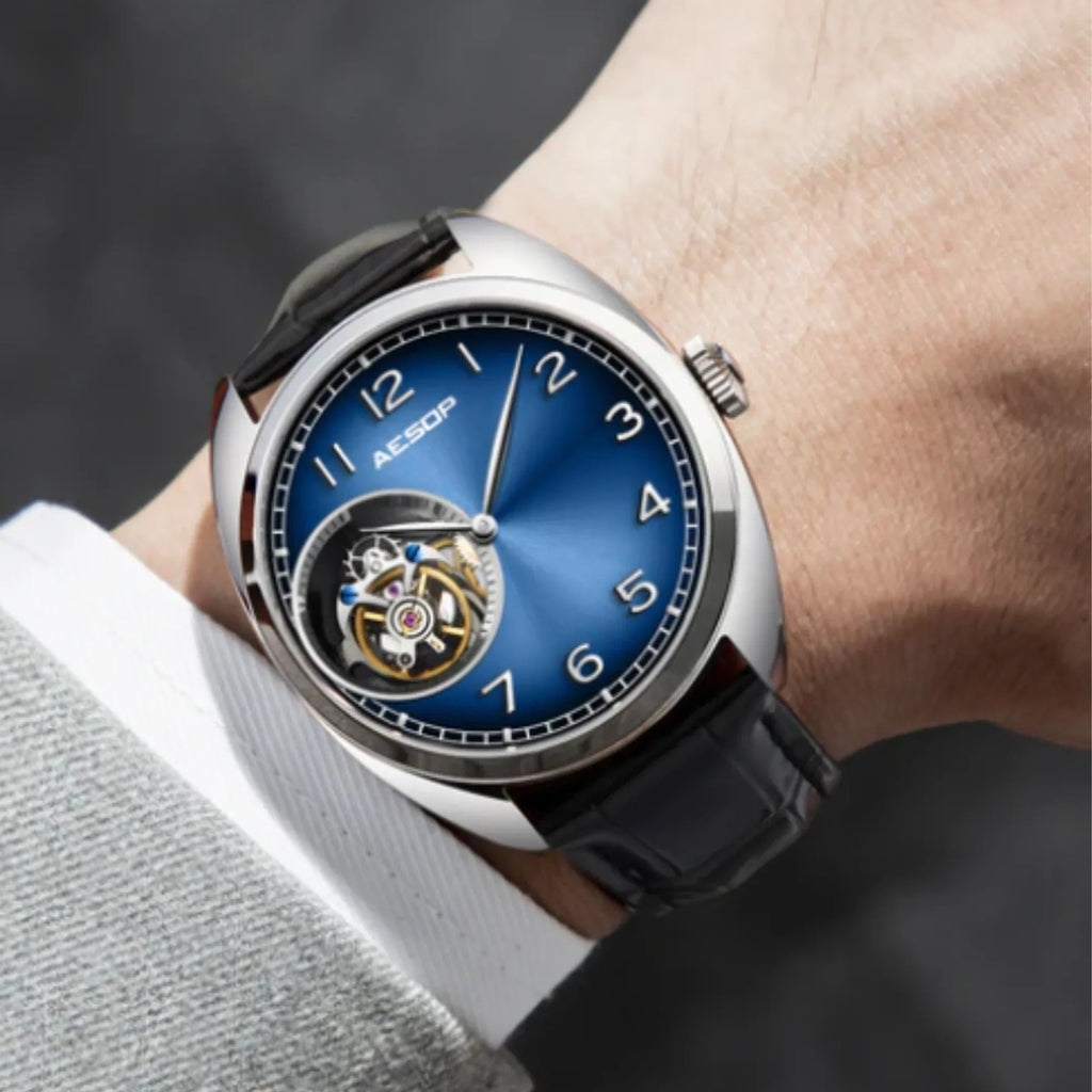 AESOP 9 Clock Original Diamond Tourbillon Movement 7056 - DREAM WATCHES
