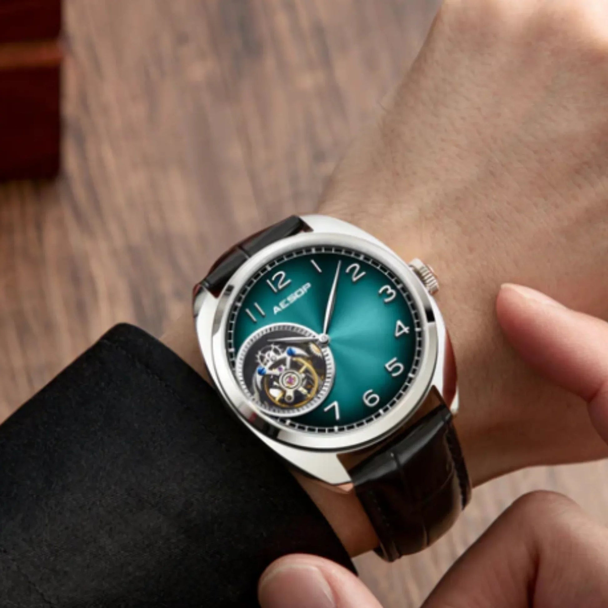 AESOP 9 Clock Original Diamond Tourbillon Movement 7056 - DREAM WATCHES