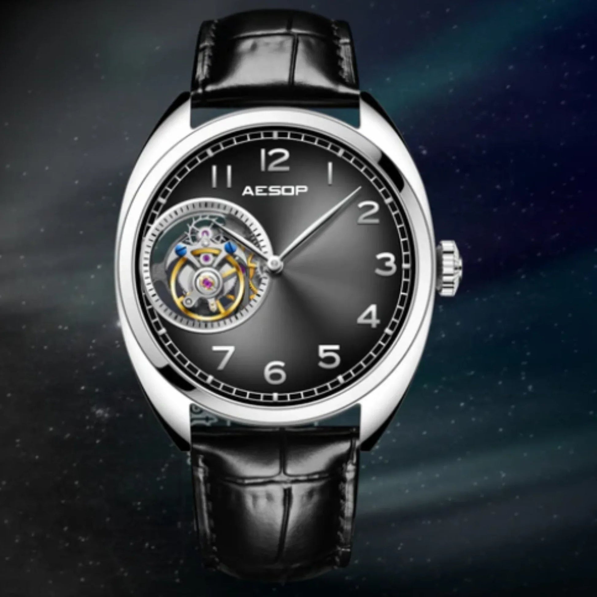 AESOP 9 Clock Original Diamond Tourbillon Movement 7056 - DREAM WATCHES