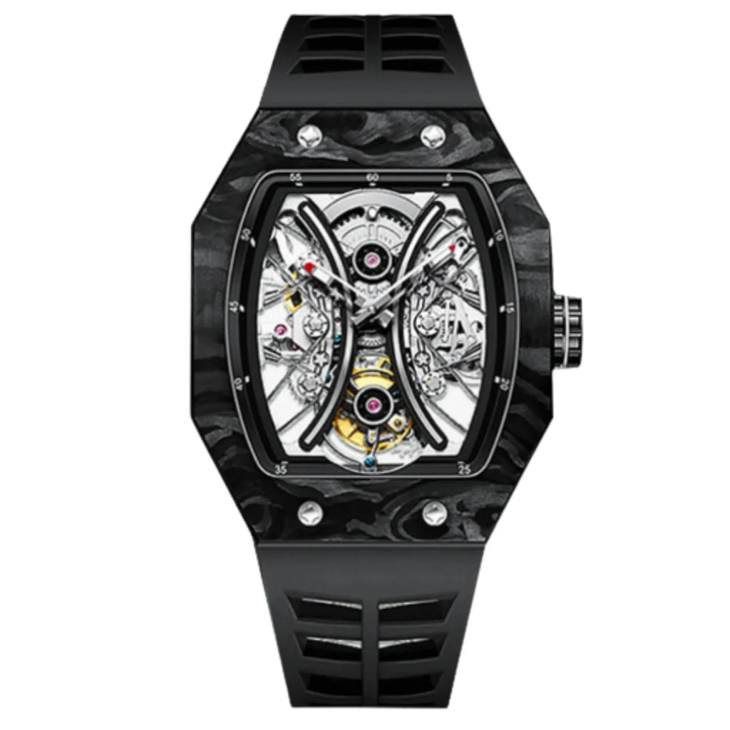AESOP Carbon Fiber Tonneau Original Tourbillon watch 7035 - DREAM WATCHES