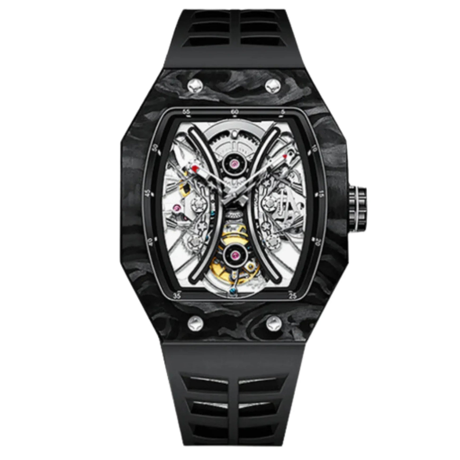 AESOP Carbon Fiber Tonneau Original Tourbillon watch 7035 - DREAM WATCHES