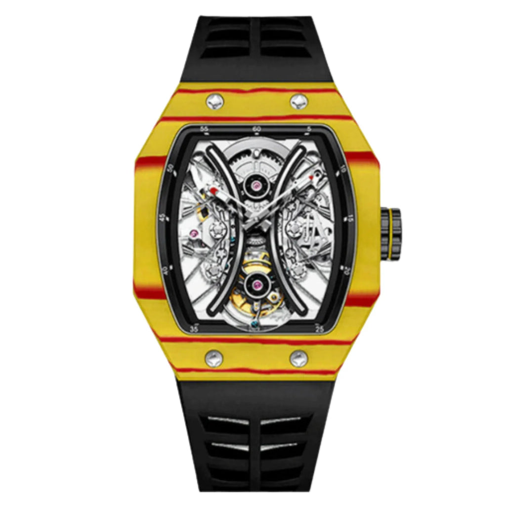 AESOP Carbon Fiber Tonneau Original Tourbillon watch 7035 - DREAM WATCHES