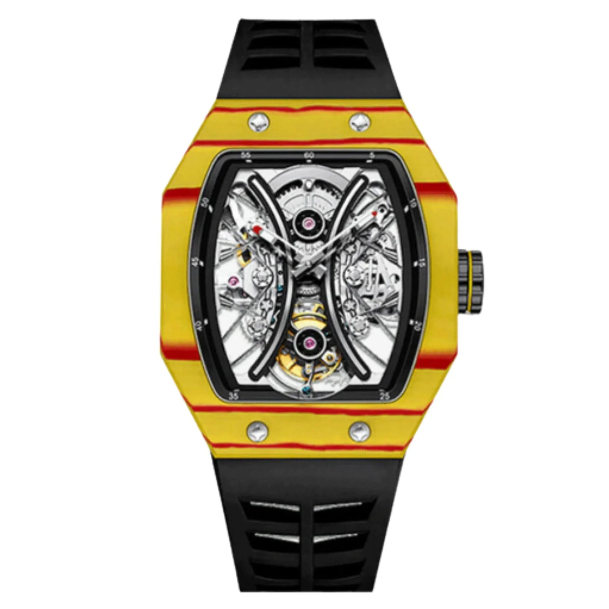 AESOP Carbon Fiber Tonneau Original Tourbillon watch 7035 - DREAM WATCHES