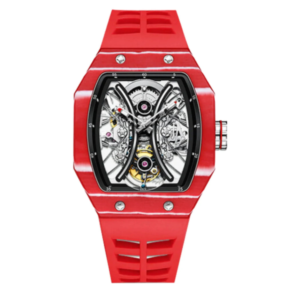 AESOP Carbon Fiber Tonneau Original Tourbillon watch 7035 - DREAM WATCHES