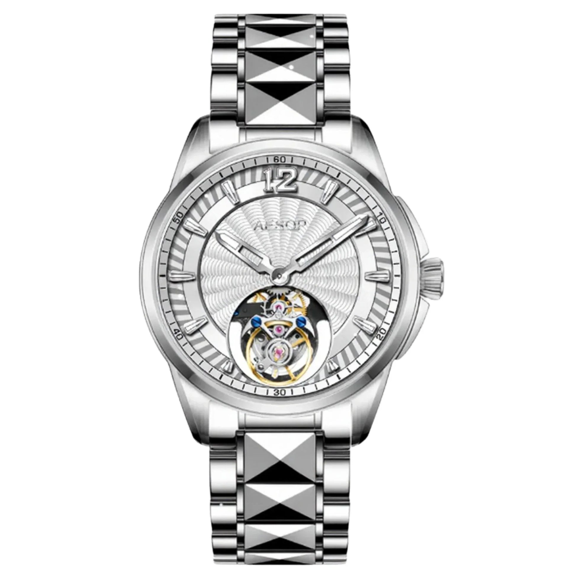 Aesop Classic Automatic Tourbillon Men Watch Self Wind Luxury Wristwatch 7096 - DREAM WATCHES
