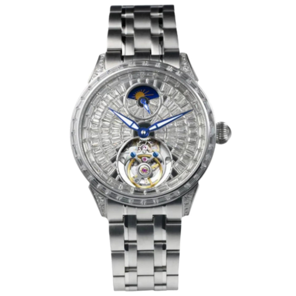 AESOP Diamond tourbillon movement mechanical men watch 7093 - DREAM WATCHES
