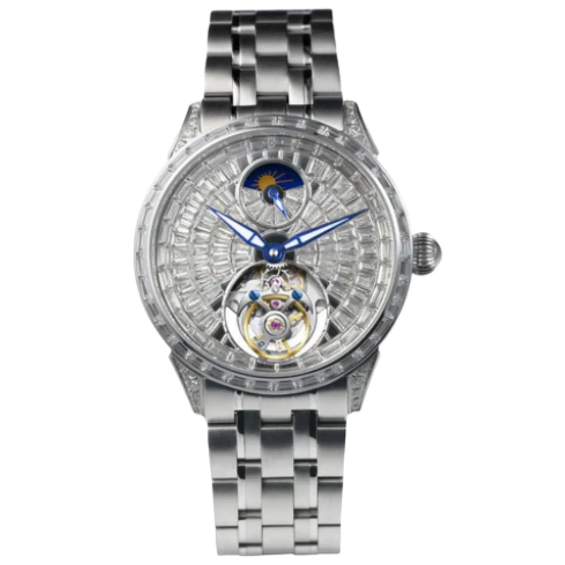 AESOP Diamond tourbillon movement mechanical men watch 7093 - DREAM WATCHES