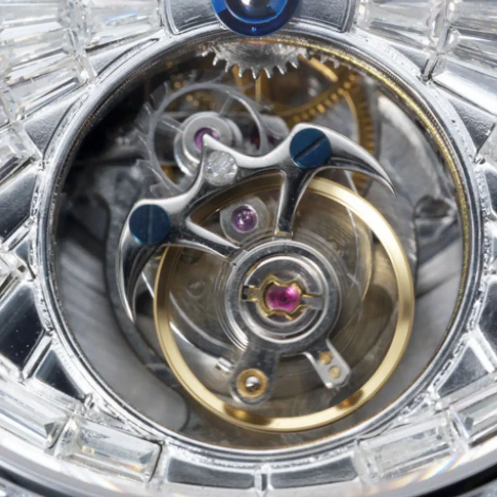 AESOP Diamond tourbillon movement mechanical men watch 7093 - DREAM WATCHES