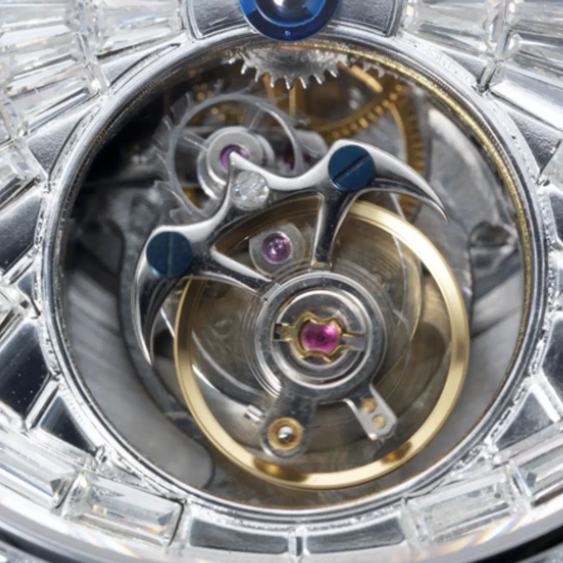 AESOP Diamond tourbillon movement mechanical men watch 7093 - DREAM WATCHES