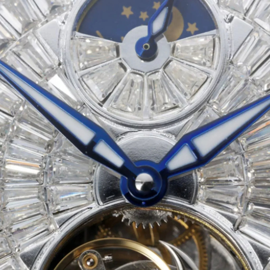 AESOP Diamond tourbillon movement mechanical men watch 7093 - DREAM WATCHES