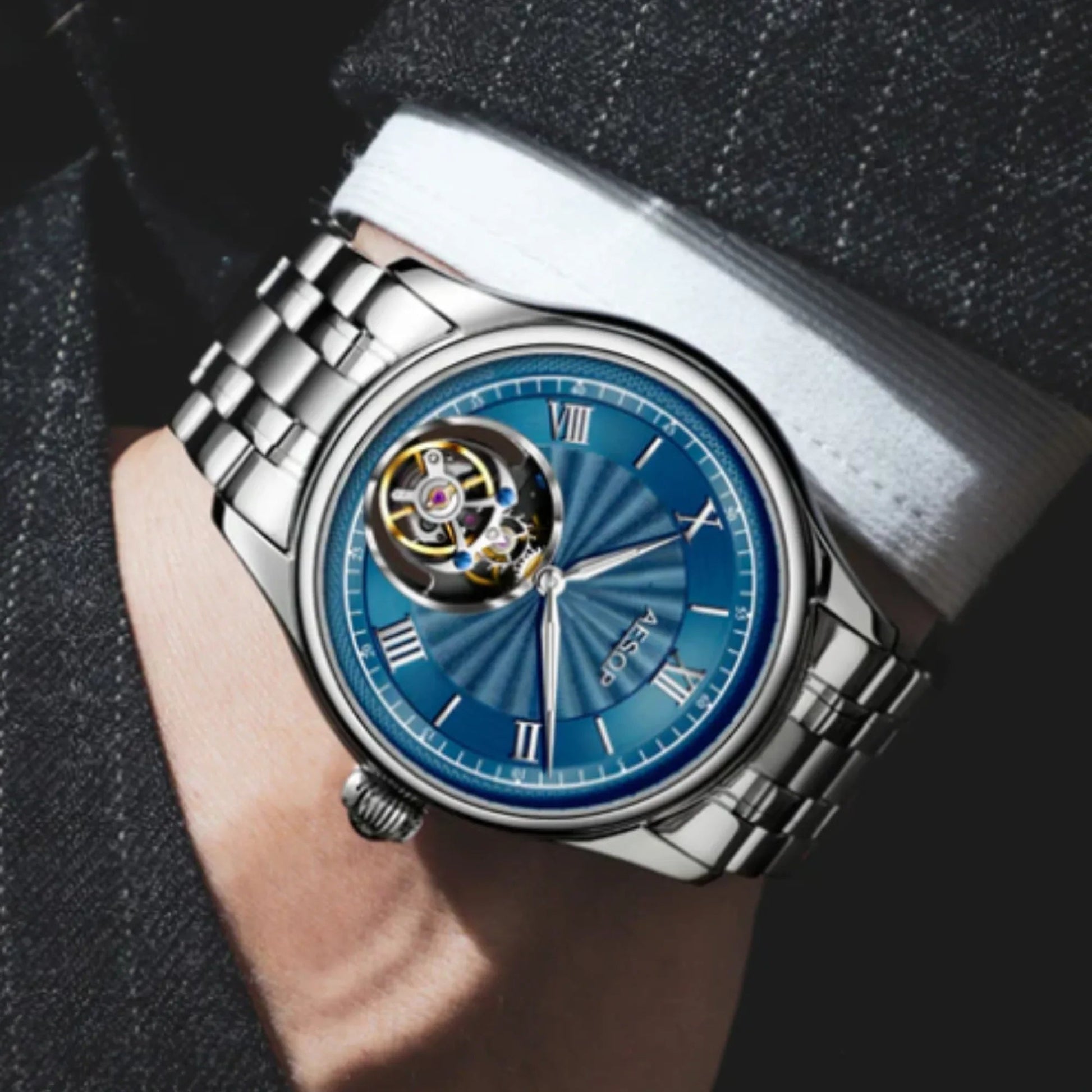 AESOP Diamond Tourbillon movement watch 7041 - DREAM WATCHES