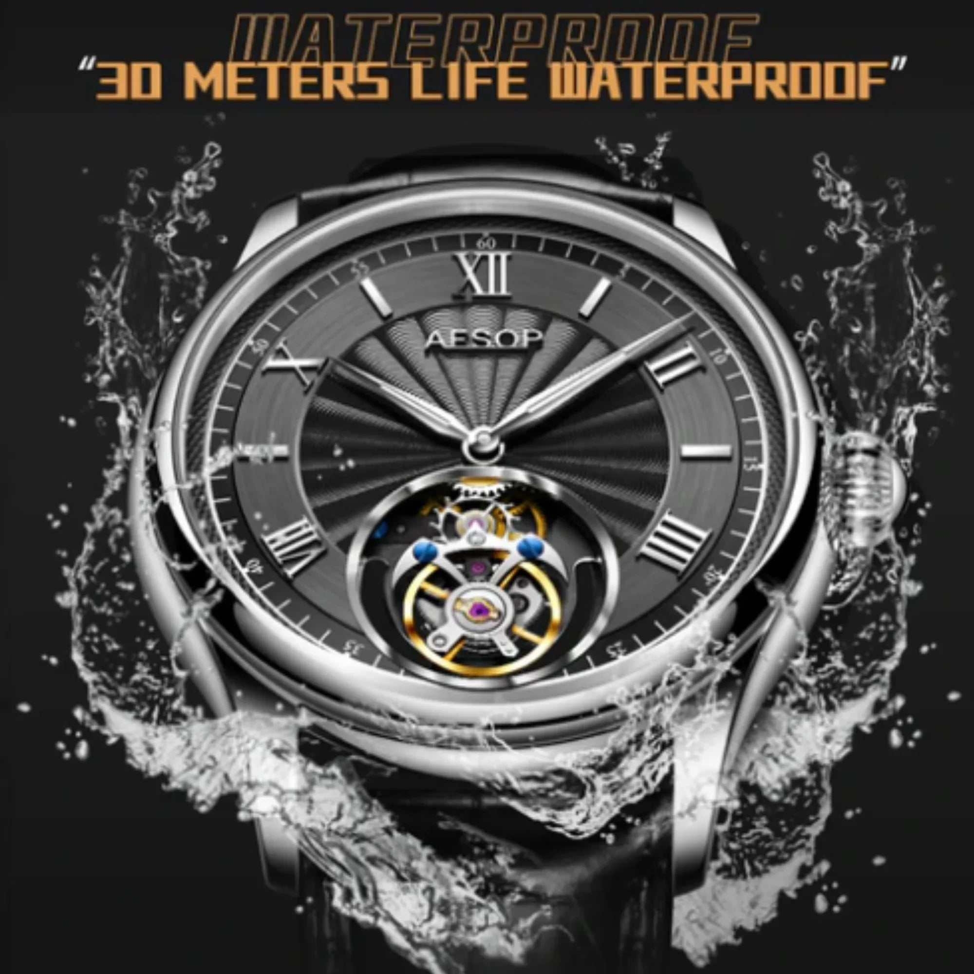 AESOP Diamond Tourbillon movement watch 7041 - DREAM WATCHES