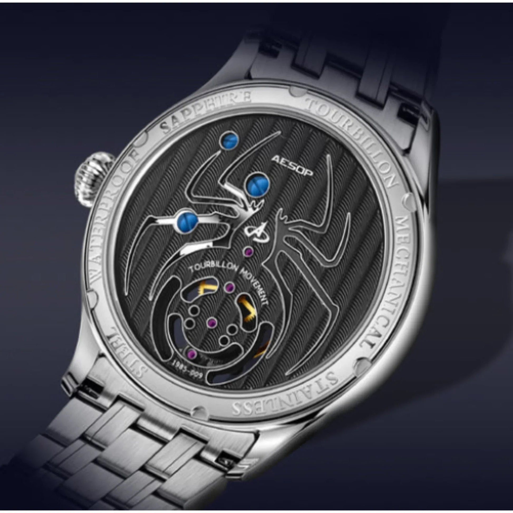 AESOP Diamond Tourbillon movement watch 7041 - DREAM WATCHES