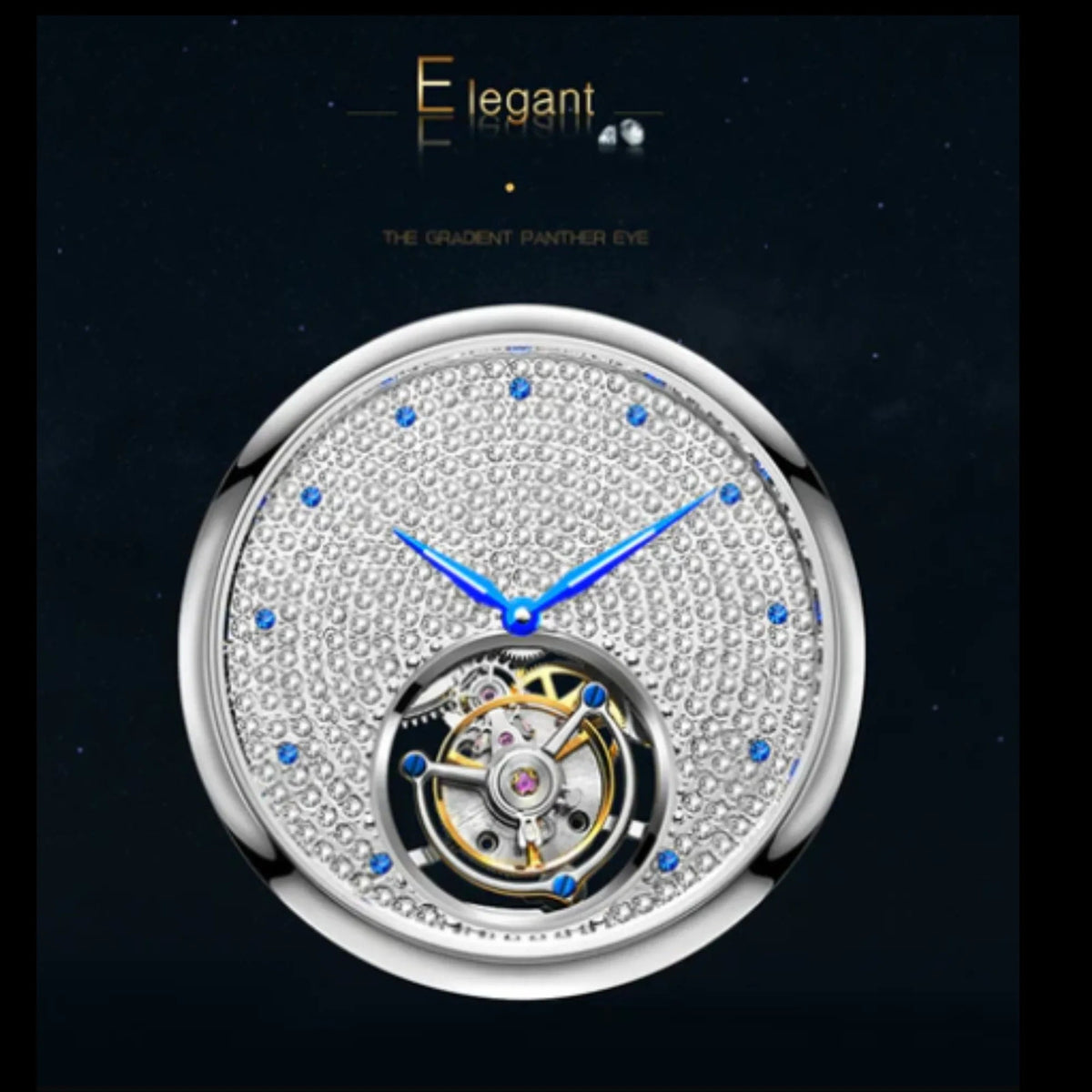 AESOP Full Crystal Dial Tourbillon Watch 7012 – DREAM WATCHES