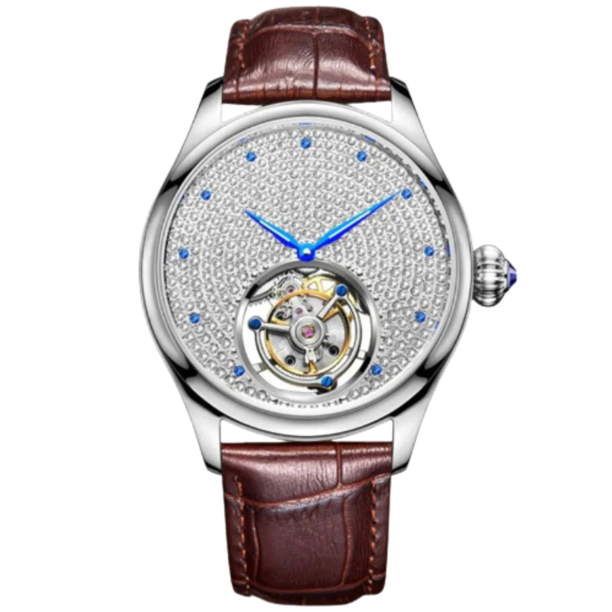 AESOP Full Crystal Dial Tourbillon Watch 7012 - DREAM WATCHES