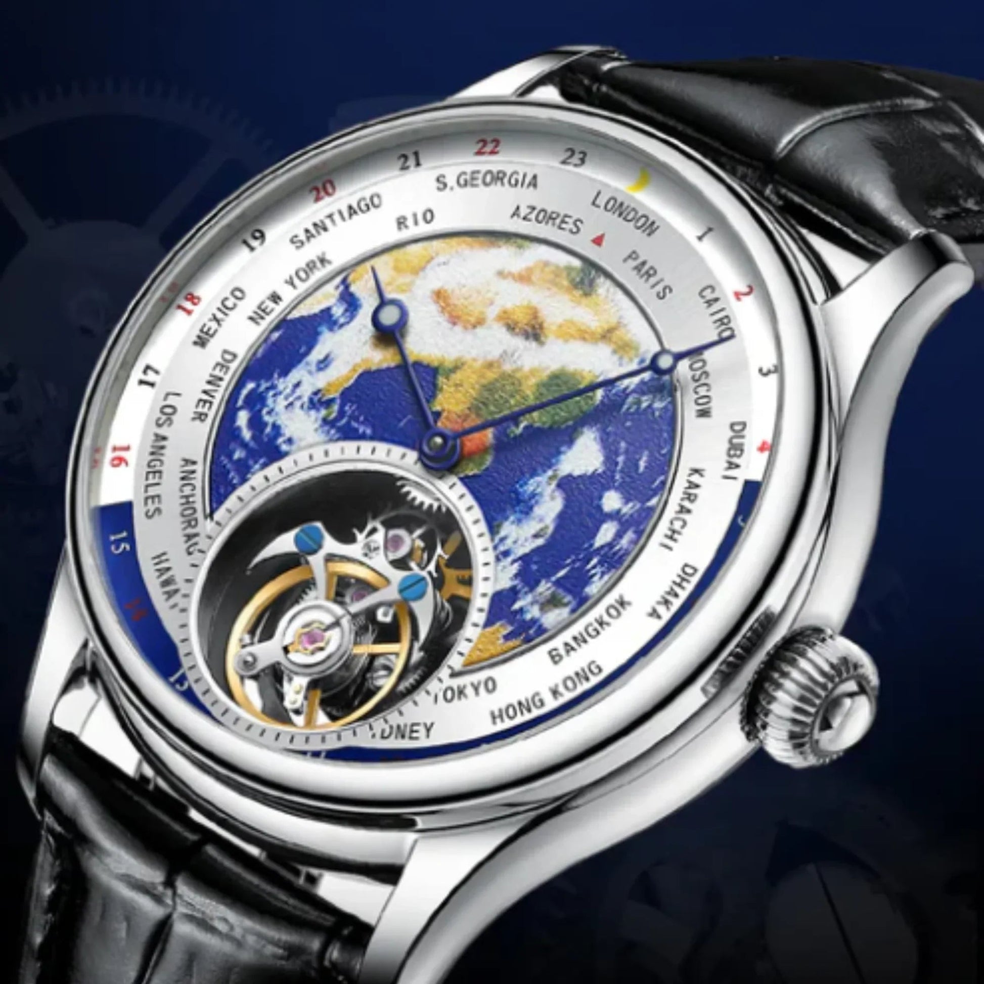 AESOP GIV Original Enamel Earth Tourbillon Model 088 - DREAM WATCHES
