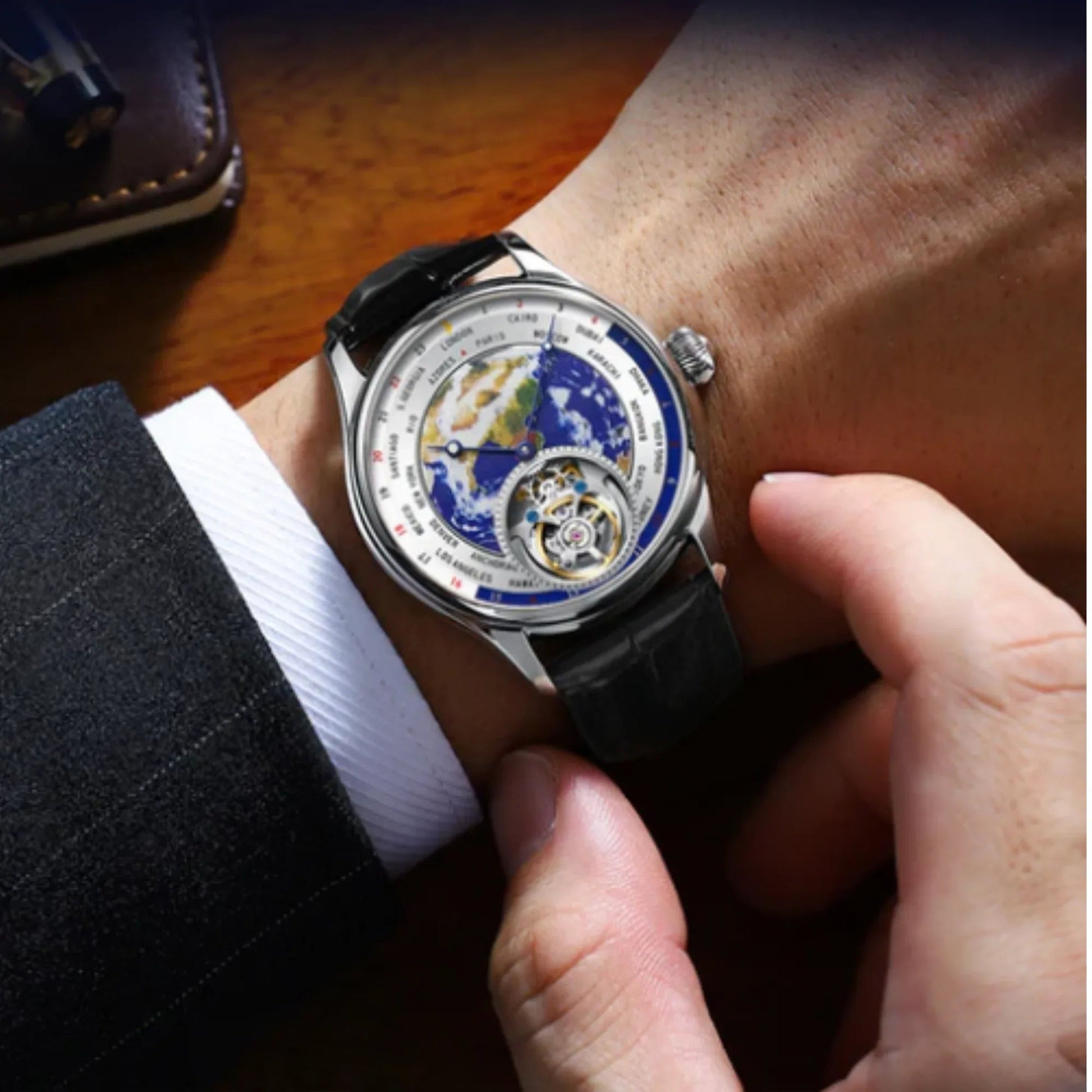 AESOP GIV Original Enamel Earth Tourbillon Model 088 - DREAM WATCHES