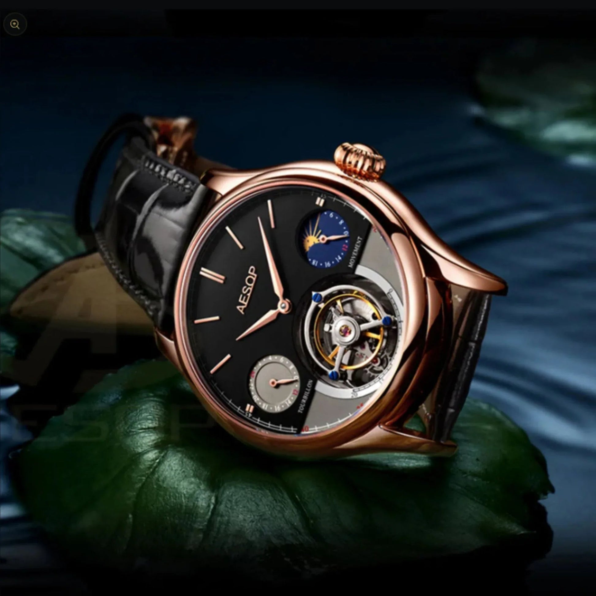 AESOP GMT Multifunction Original Tourbillon watch 7023 - DREAM WATCHES
