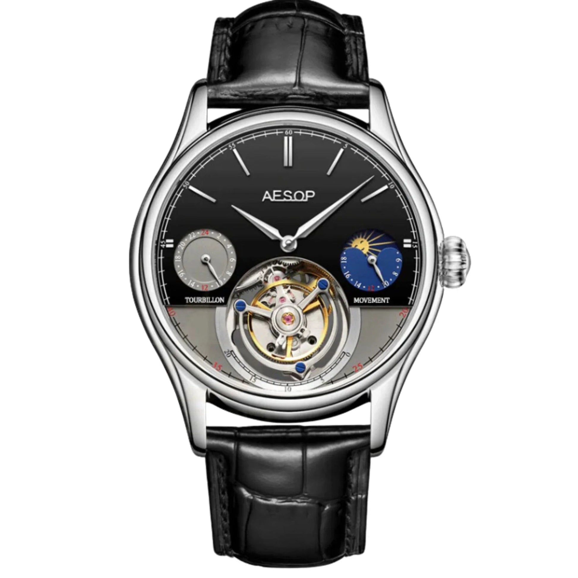 AESOP GMT Multifunction Original Tourbillon watch 7023 - DREAM WATCHES