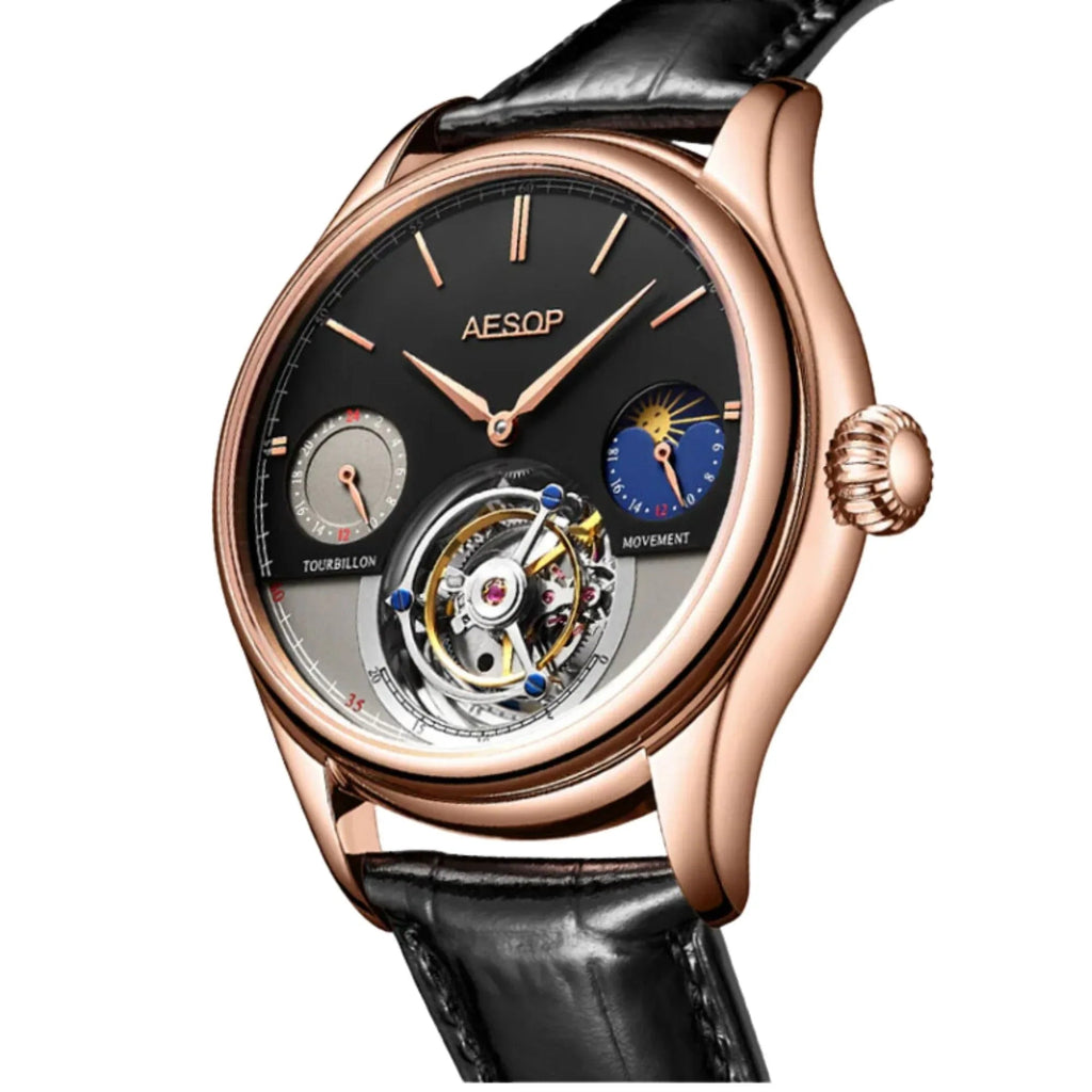 AESOP GMT Multifunction Original Tourbillon watch 7023 - DREAM WATCHES