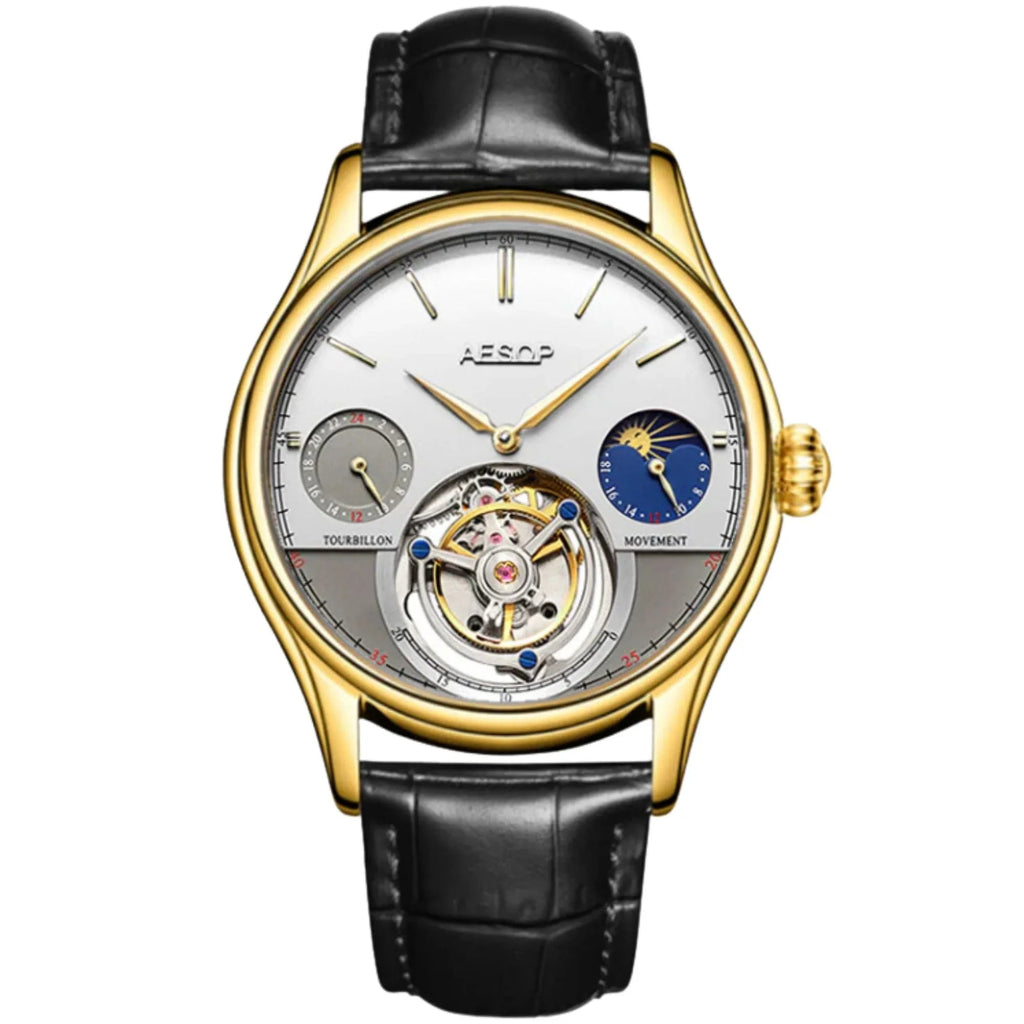 AESOP GMT Multifunction Original Tourbillon watch 7023 - DREAM WATCHES